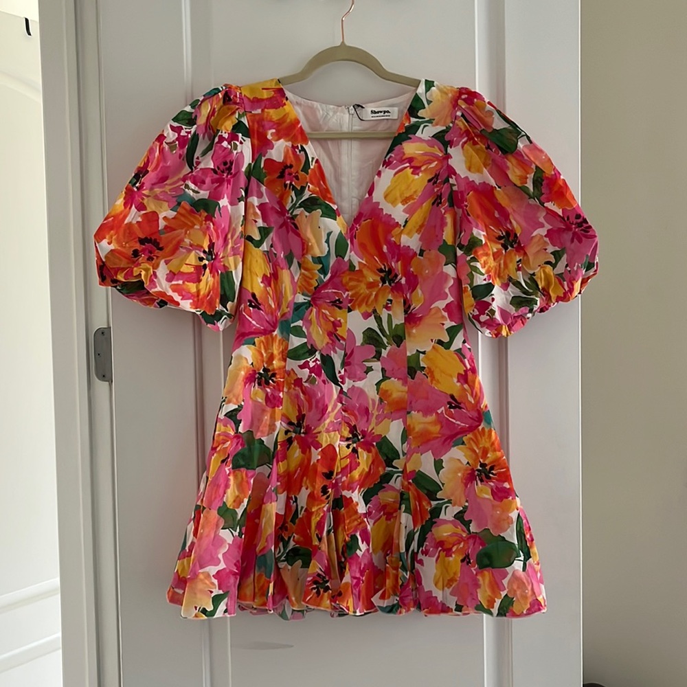 SHOWPO Bloom Print Mini Dress (US8) - Picture 2 of 4